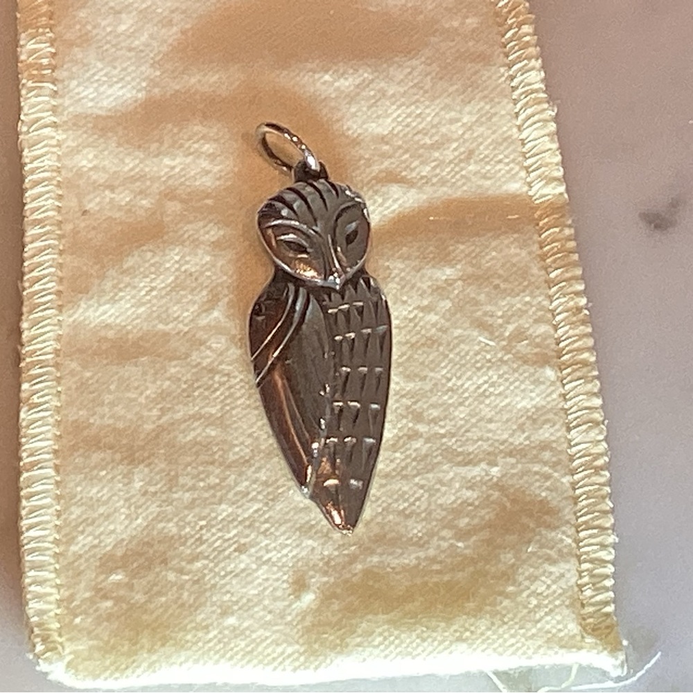 James Avery Silver Owl Pendant